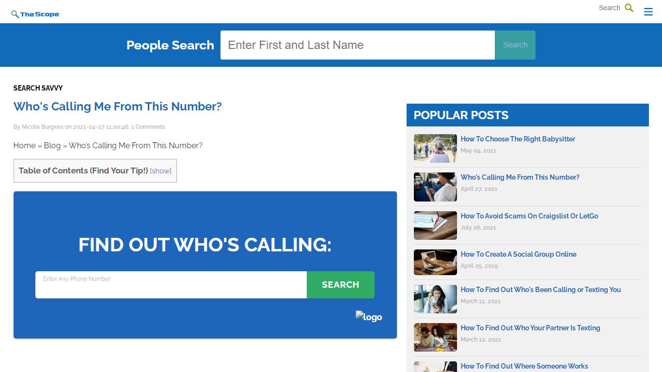 Who's Calling Me From This Number? Find Out In 2022 - The Scope